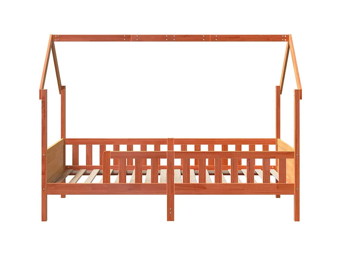 Lit simple | Lit enfant | Cadre de lit d'enfants forme de maison pin 80x200 cm