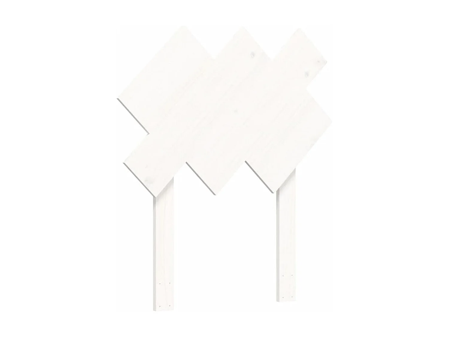 Lit simple | Lit adulte, enfant | Cadre de lit blanc bois massif 90x190 cm