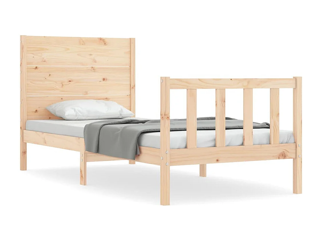 Lit simple | Lit adulte, enfant | Cadre de lit 100x200 cm bois massif de pin