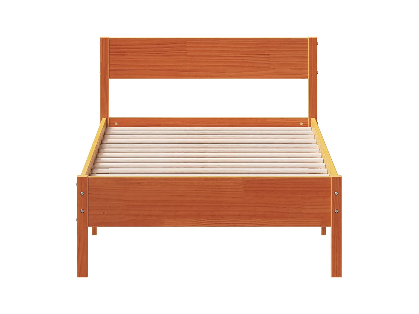 Lit simple | Lit adulte, enfant | Cadre de lit cire marron 100x200cm bois pin massif