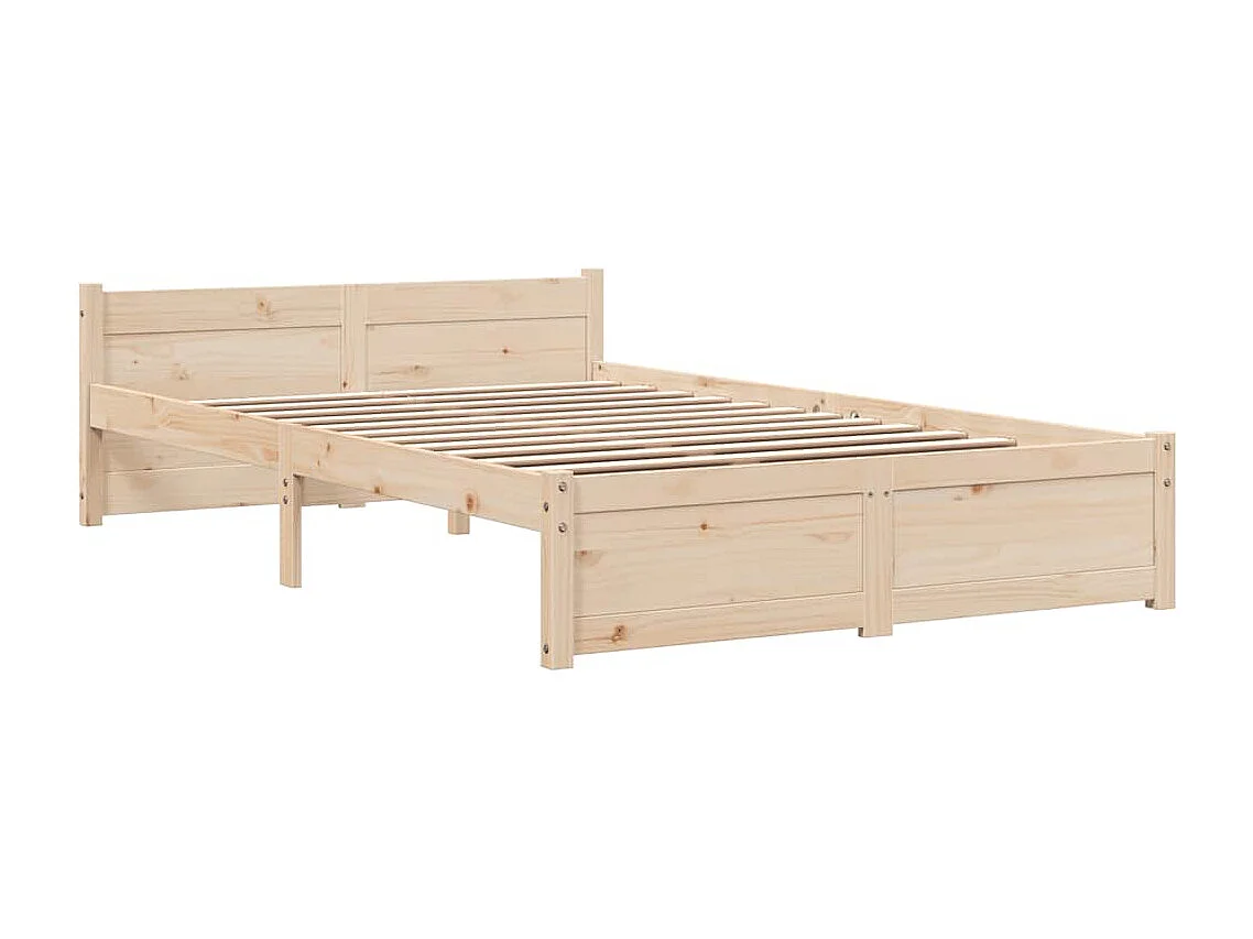 Lit simple | Lit adulte, enfant | Cadre de lit bois massif 120x200 cm