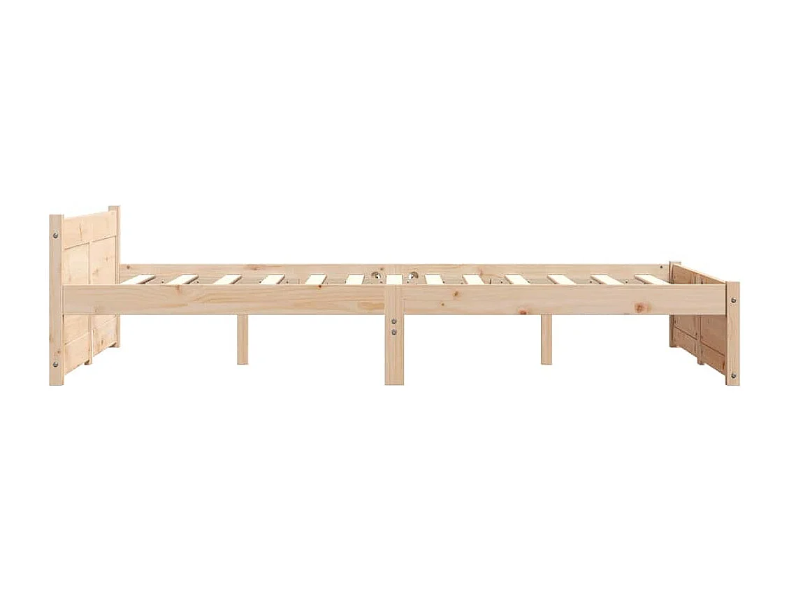 Lit simple | Lit adulte, enfant | Cadre de lit bois massif 120x200 cm