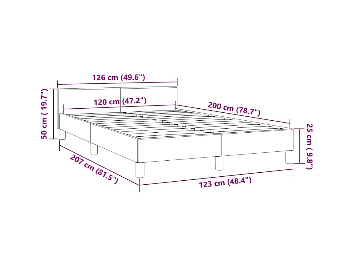 Lit simple | Lit adulte, enfant | Cadre de lit vert foncé 120x200 cm velours