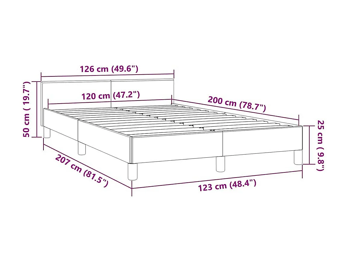 Lit simple | Lit adulte, enfant | Cadre de lit vert foncé 120x200 cm velours