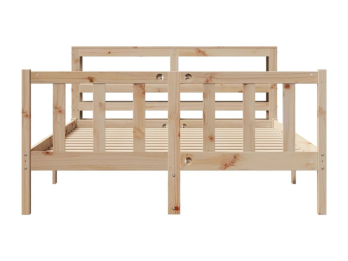 Lit double | Lit adulte | Cadre de lit 150x200 cm bois de pin massif