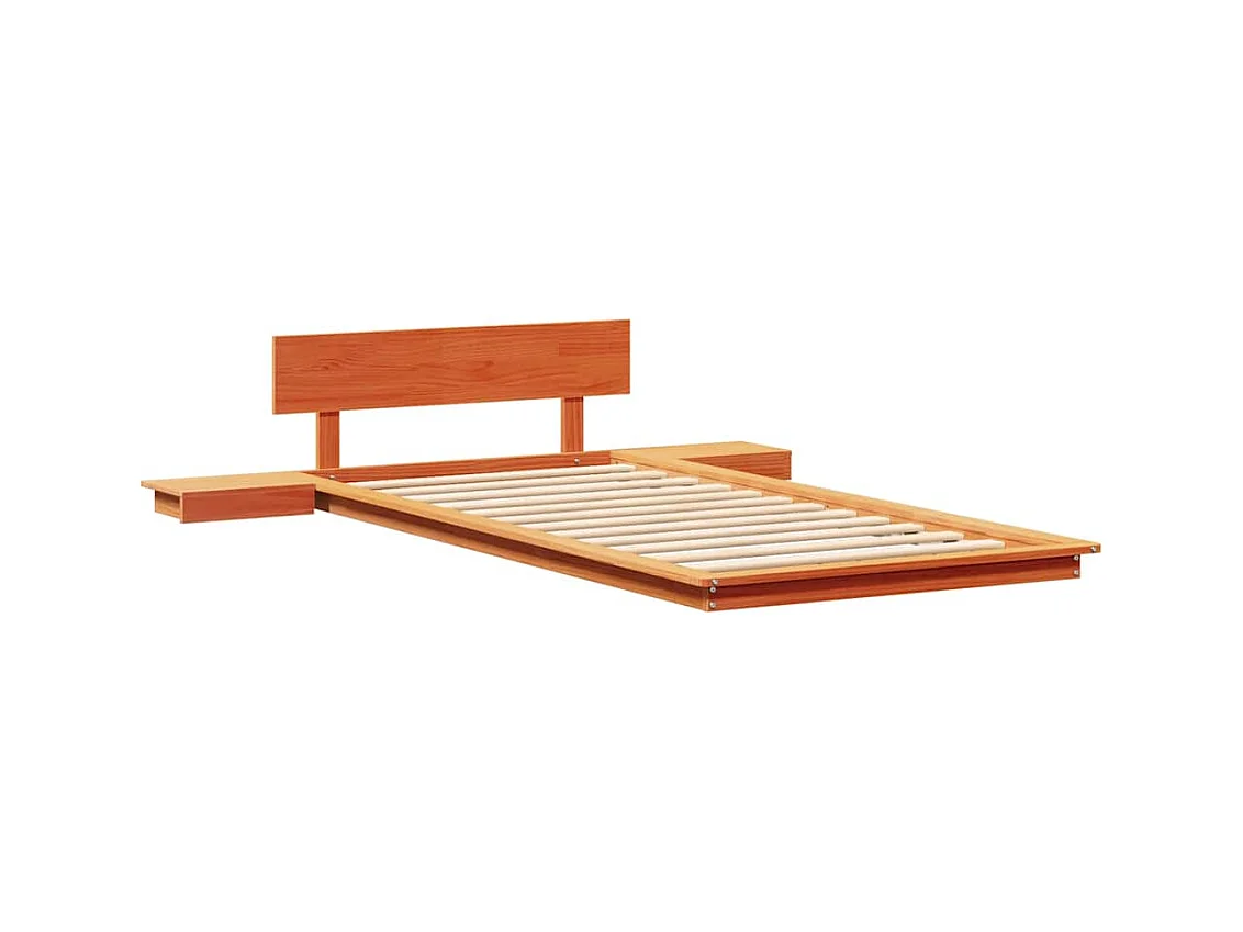 Lit simple | Lit adulte, enfant | Cadre de lit Marron 100x200 cm bois