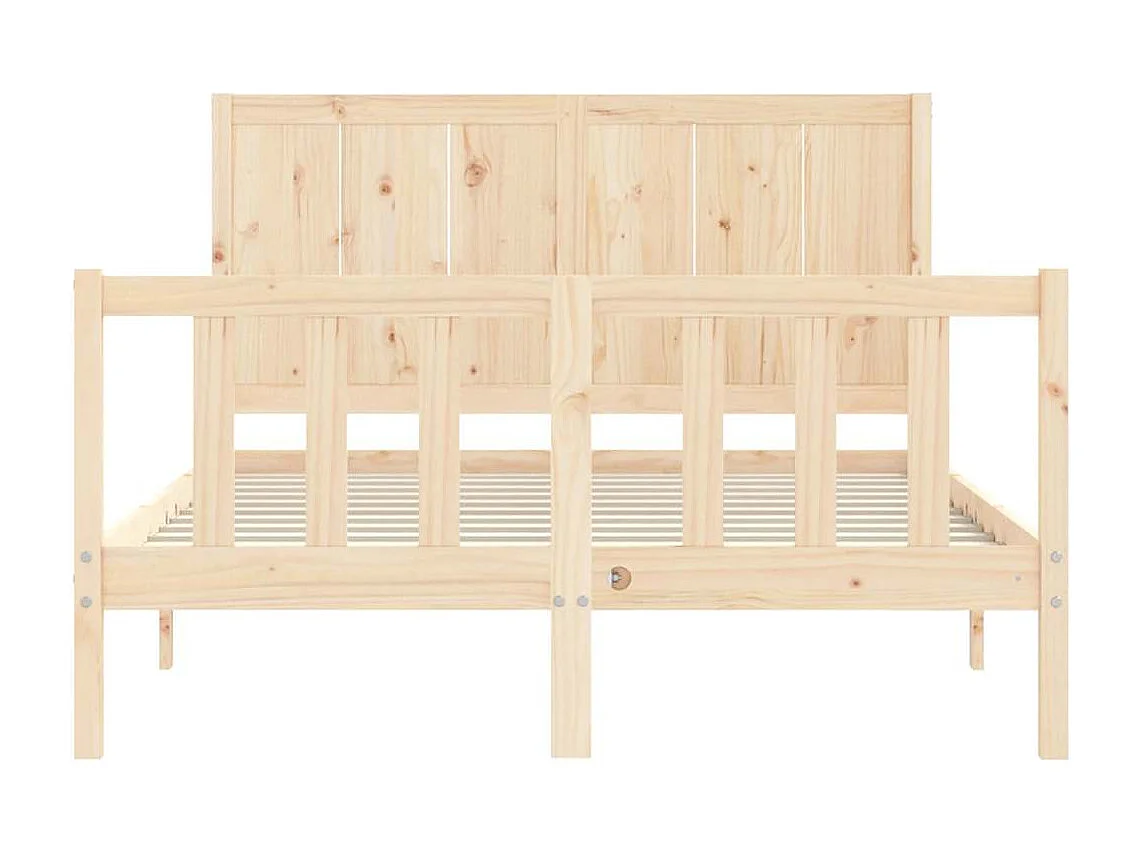 Lit double | Lit adulte | Cadre de lit 140x200 cm bois massif de pin