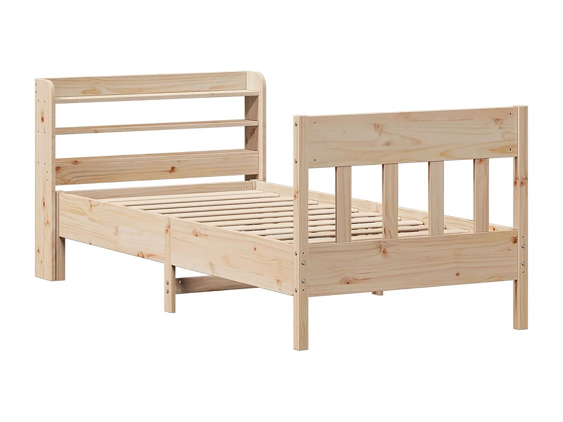 Lit simple | Lit adulte, enfant | Cadre de lit 90x200 cm bois de pin massif