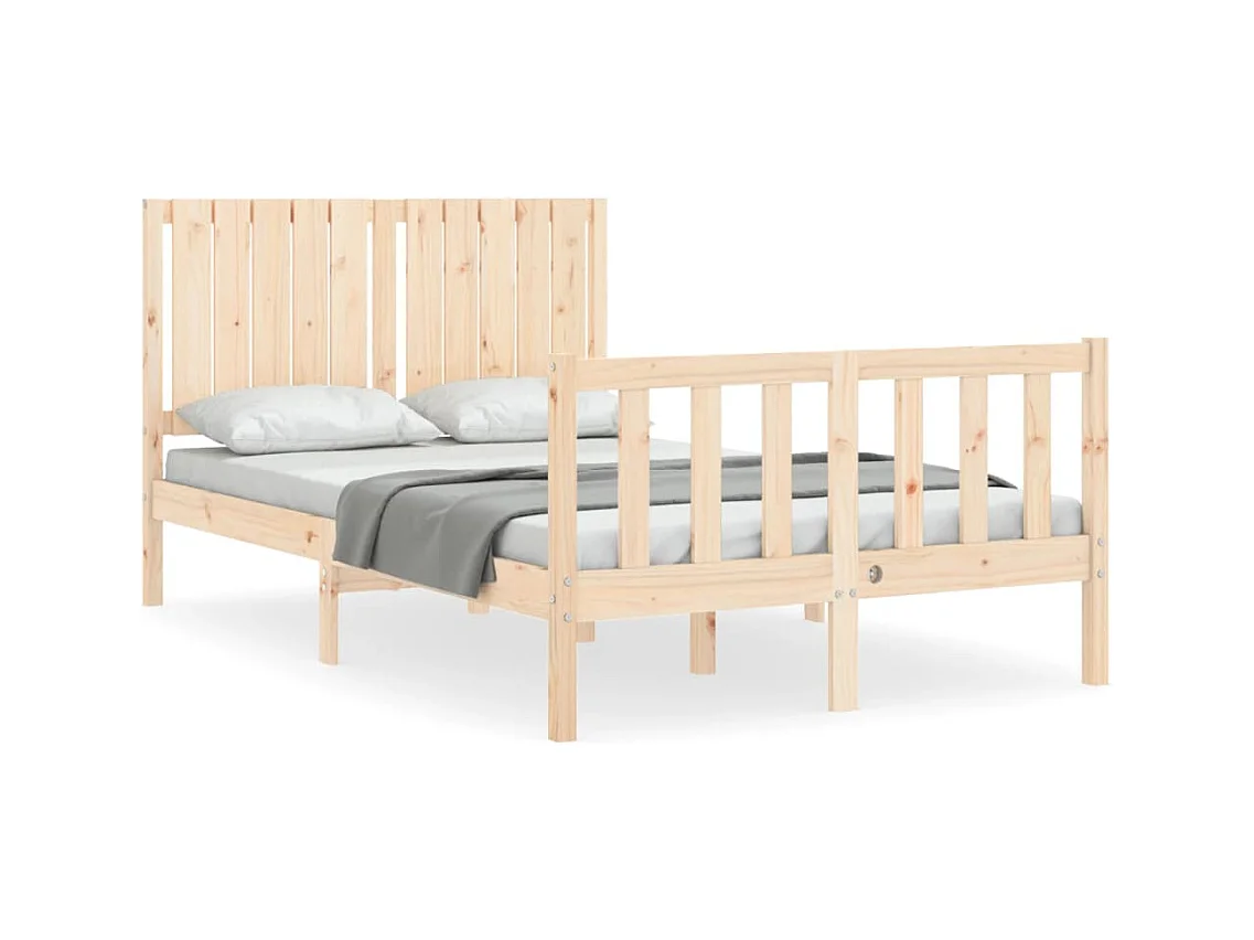 Lit simple | Lit adulte, enfant | Cadre de lit 120x200 cm bois de pin massif