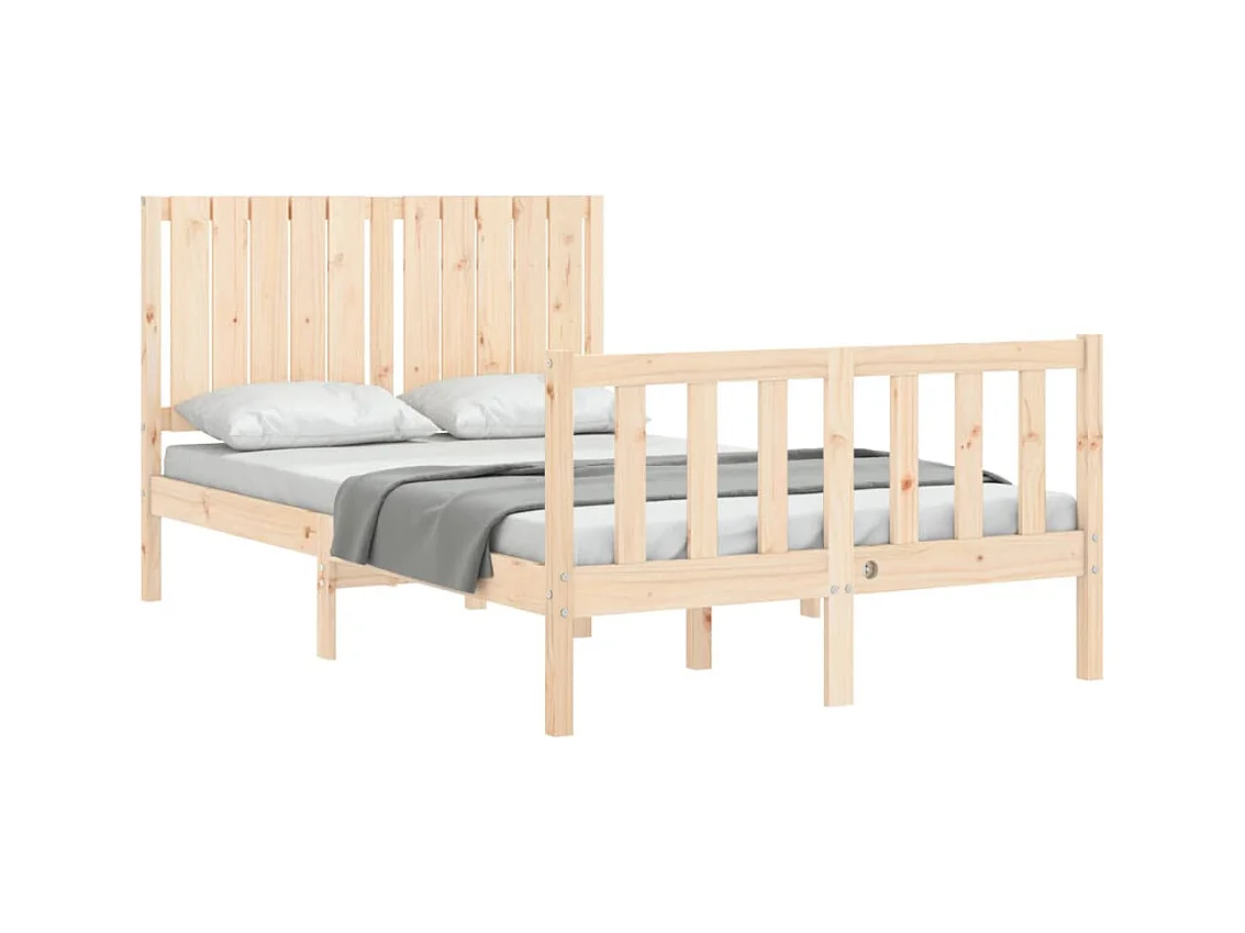 Lit simple | Lit adulte, enfant | Cadre de lit 120x200 cm bois de pin massif