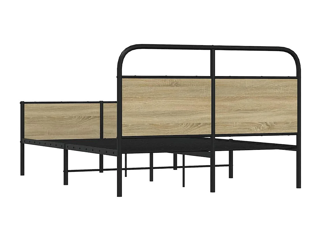 Lit simple | Lit adulte, enfant | Cadre de lit 120x200 cm chêne sonoma