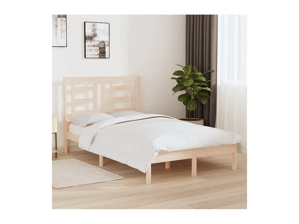 Lit simple | Lit adulte, enfant | Cadre de lit 120x190 cm bois massif