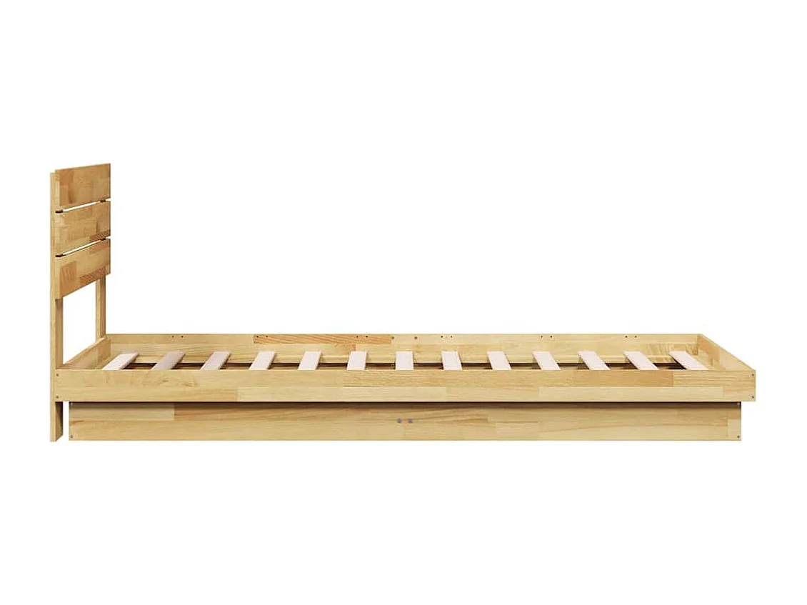 Lit simple | Lit adulte, enfant | Cadre de lit avec tête de lit 100x200 cm