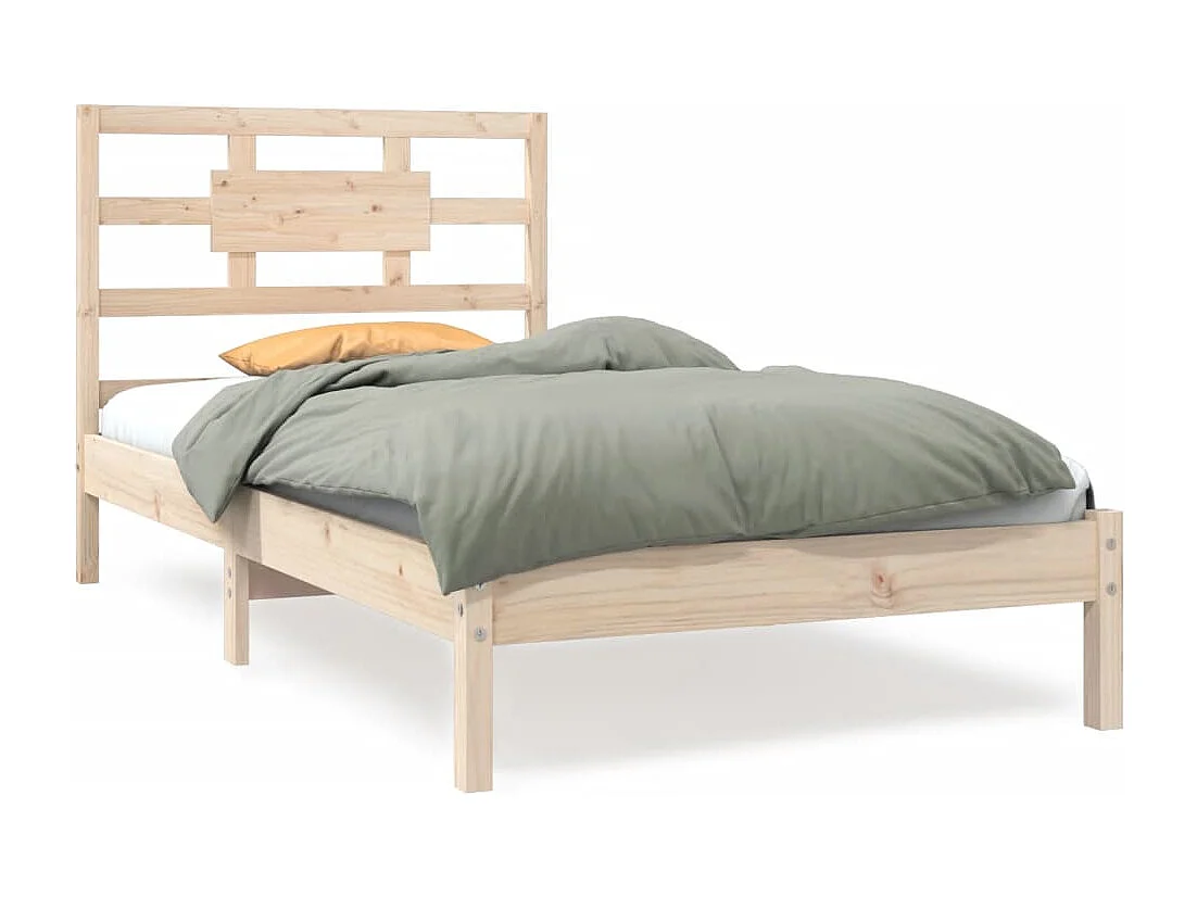 Lit simple | Lit adulte, enfant | Cadre de lit 90x200 cm bois massif