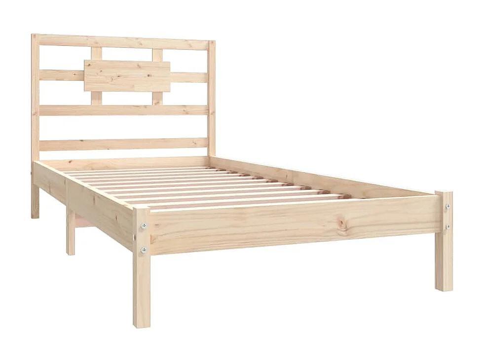 Lit simple | Lit adulte, enfant | Cadre de lit 90x200 cm bois massif