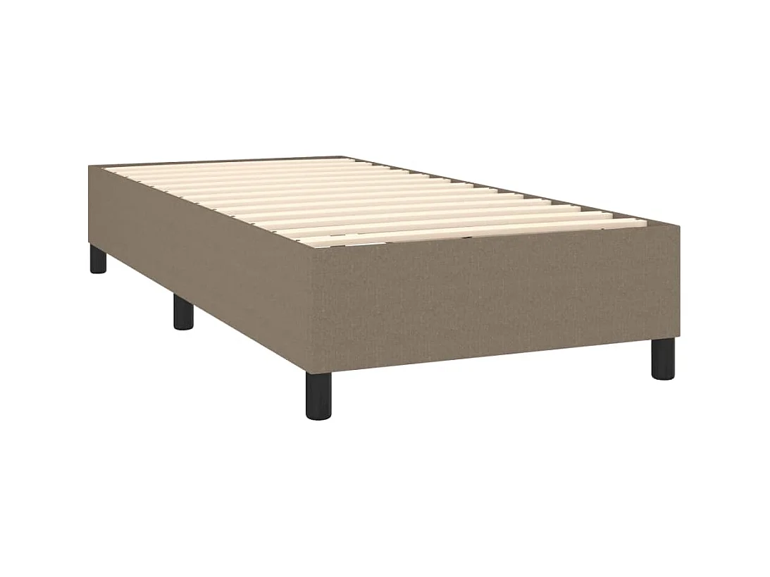 Lit simple | Lit adulte, enfant | Cadre de lit taupe 80x200 cm tissu
