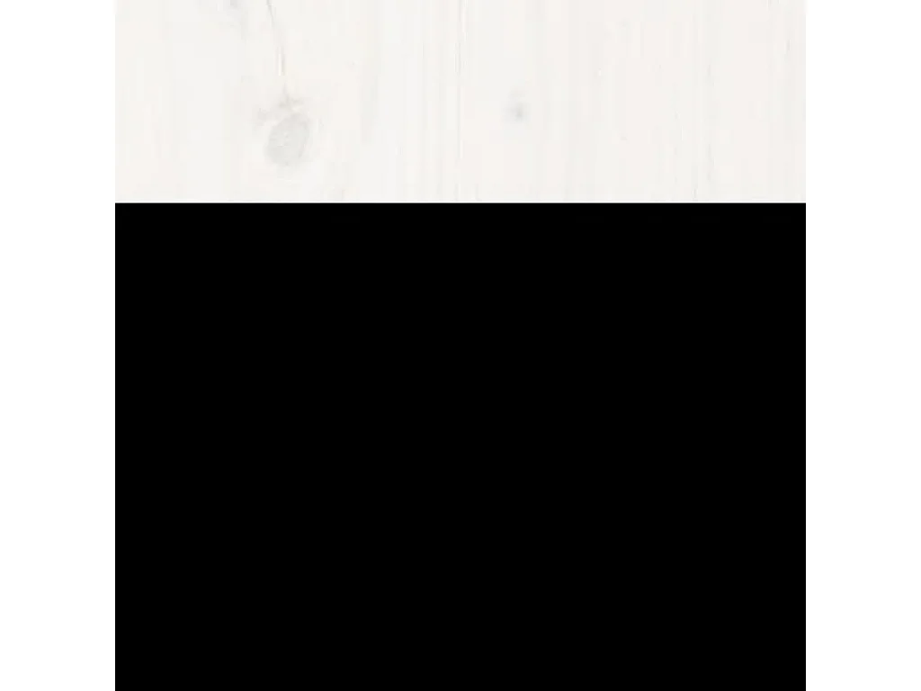 Lit double | Lit adulte | Cadre de lit blanc bois massif 160x200 cm