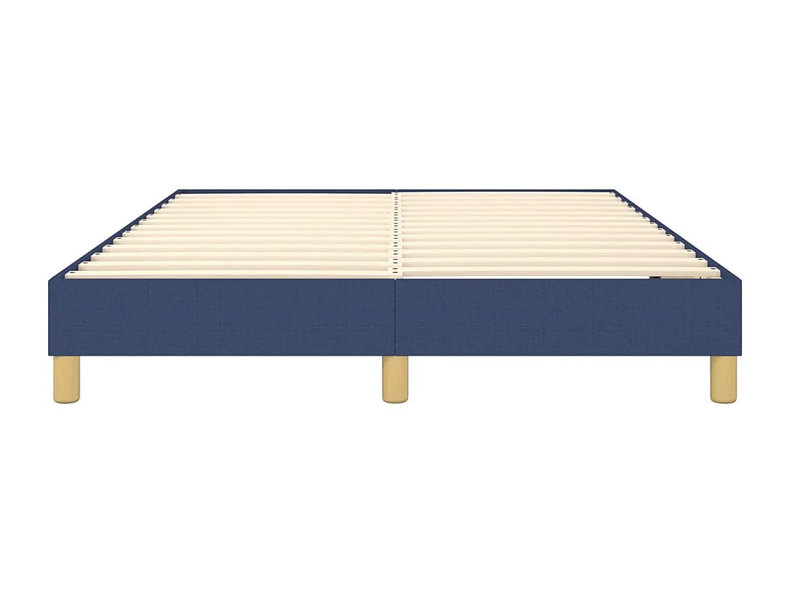 Lit double | Lit adulte | Cadre de lit bleu 140x190 cm tissu