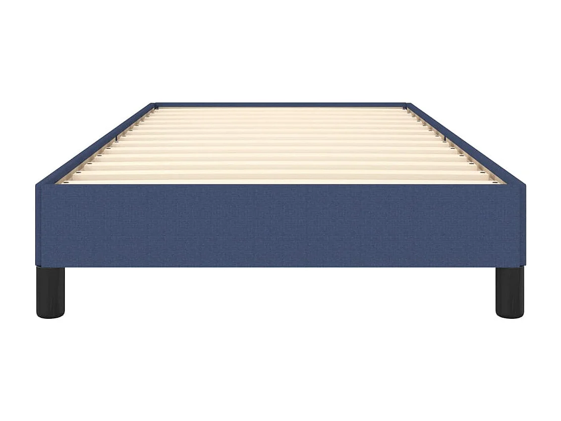 Lit simple | Lit adulte, enfant | Cadre de lit bleu 80x200 cm tissu