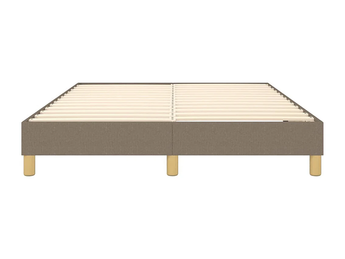 Lit double | Lit adulte | Cadre de lit taupe 140x200 cm tissu