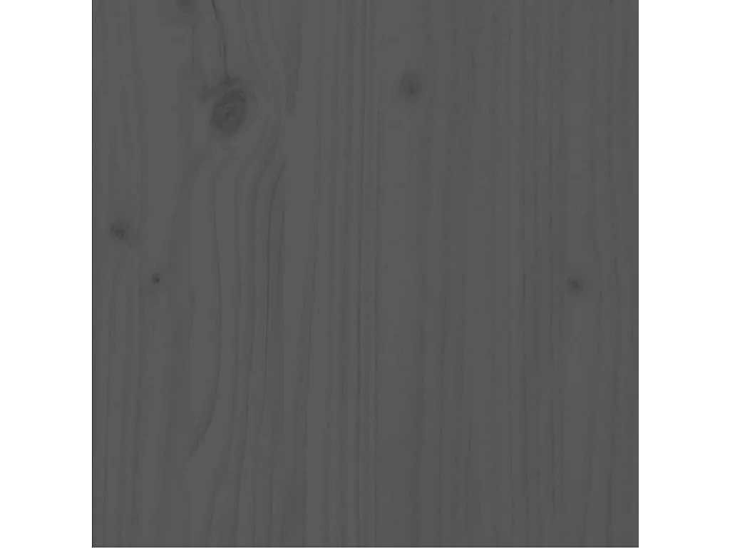 Lit simple | Lit adulte, enfant | Cadre de lit gris bois de pin massif 90x200 cm