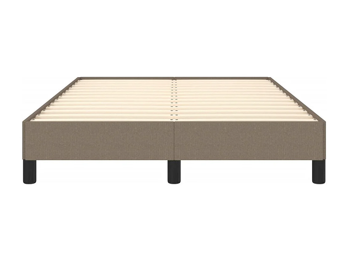 Lit simple | Lit adulte, enfant | Cadre de lit taupe 120x200 cm tissu