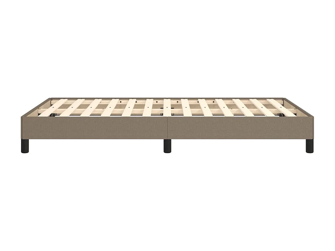 Lit simple | Lit adulte, enfant | Cadre de lit taupe 120x200 cm tissu