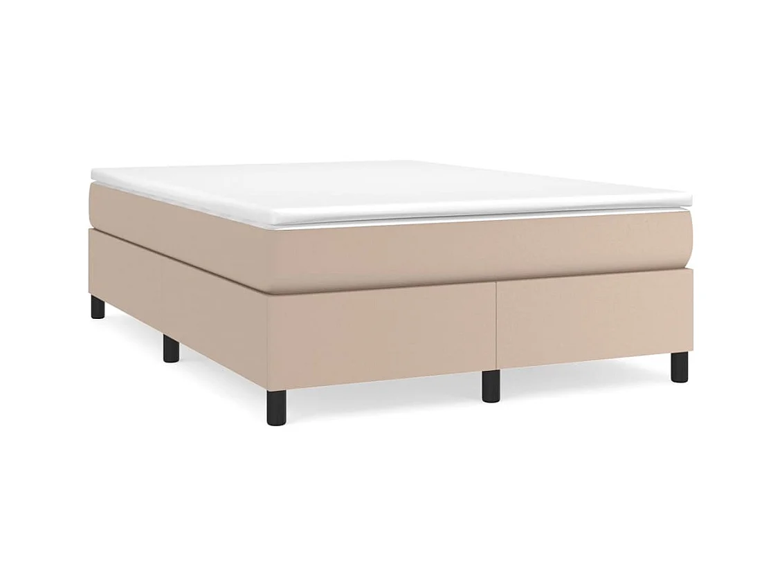 Lit double | Lit adulte | Cadre de lit cappuccino 140x190 cm similicuir