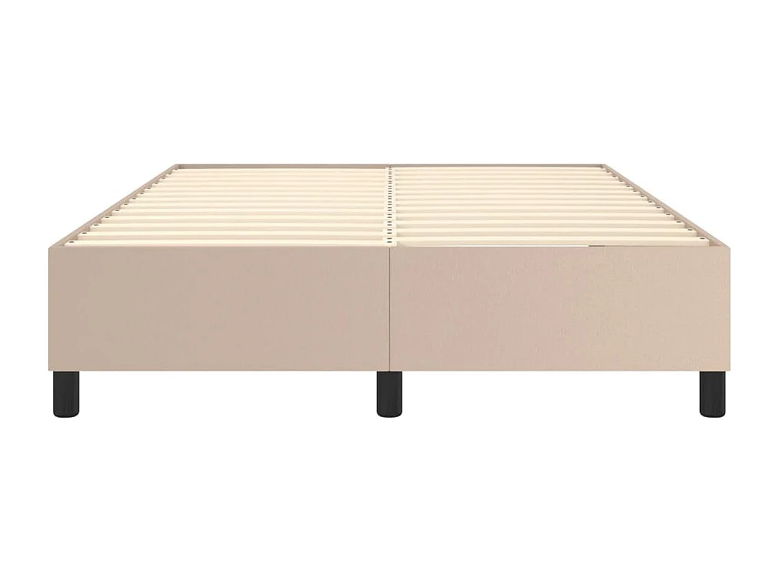 Lit double | Lit adulte | Cadre de lit cappuccino 140x190 cm similicuir
