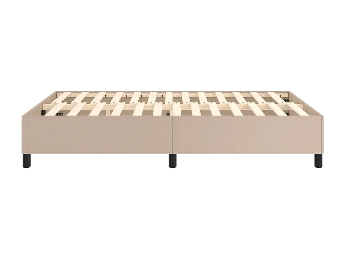Lit double | Lit adulte | Cadre de lit cappuccino 140x190 cm similicuir