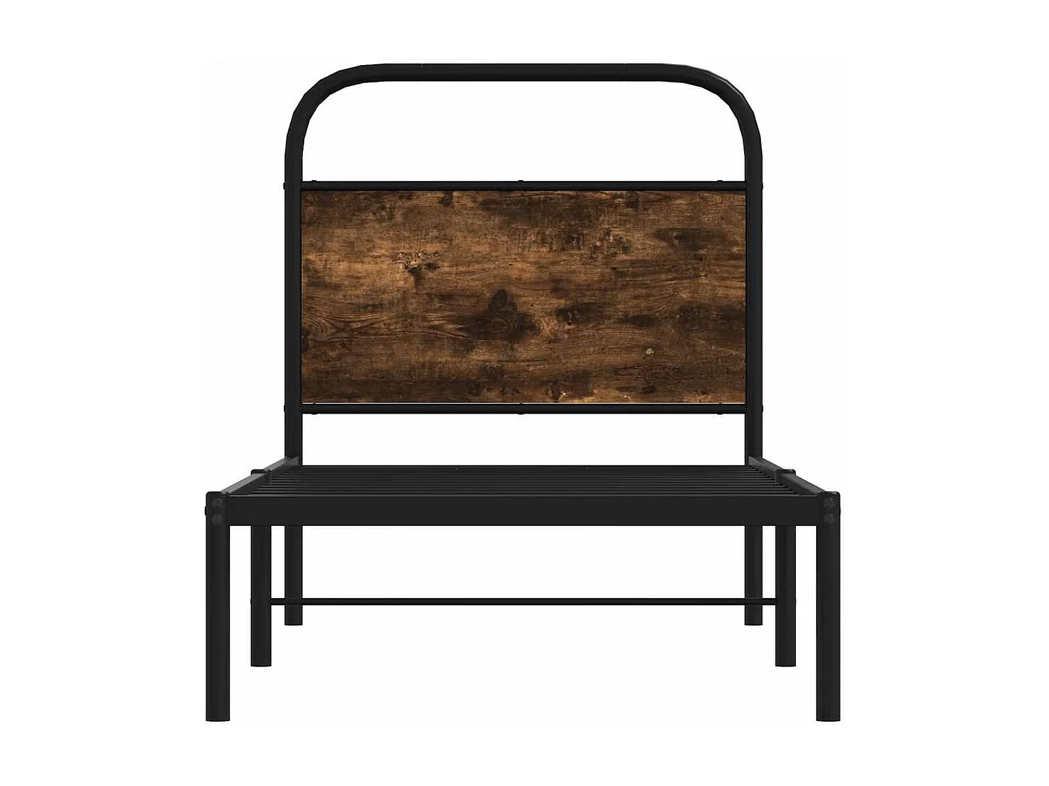 Lit simple | Lit adulte, enfant | Cadre de lit chêne fumé 75x190cm bois d'ingénierie