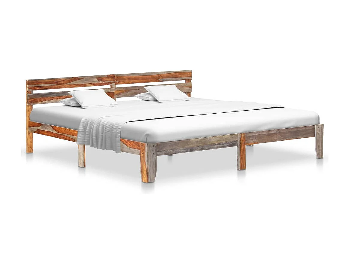 Lit double | Lit adulte | Cadre de lit bois massif 200x200 cm