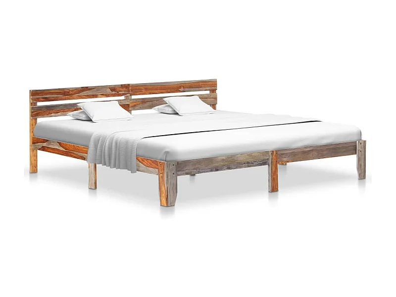 Lit double | Lit adulte | Cadre de lit bois massif 200x200 cm