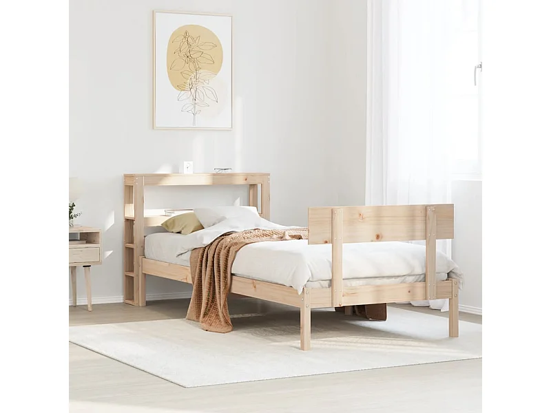 Lit simple | Lit adulte, enfant | Cadre de lit 90x200 cm bois de pin massif