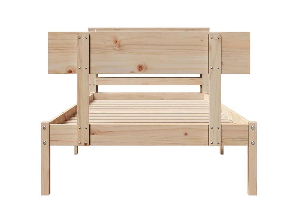 Lit simple | Lit adulte, enfant | Cadre de lit 90x200 cm bois de pin massif