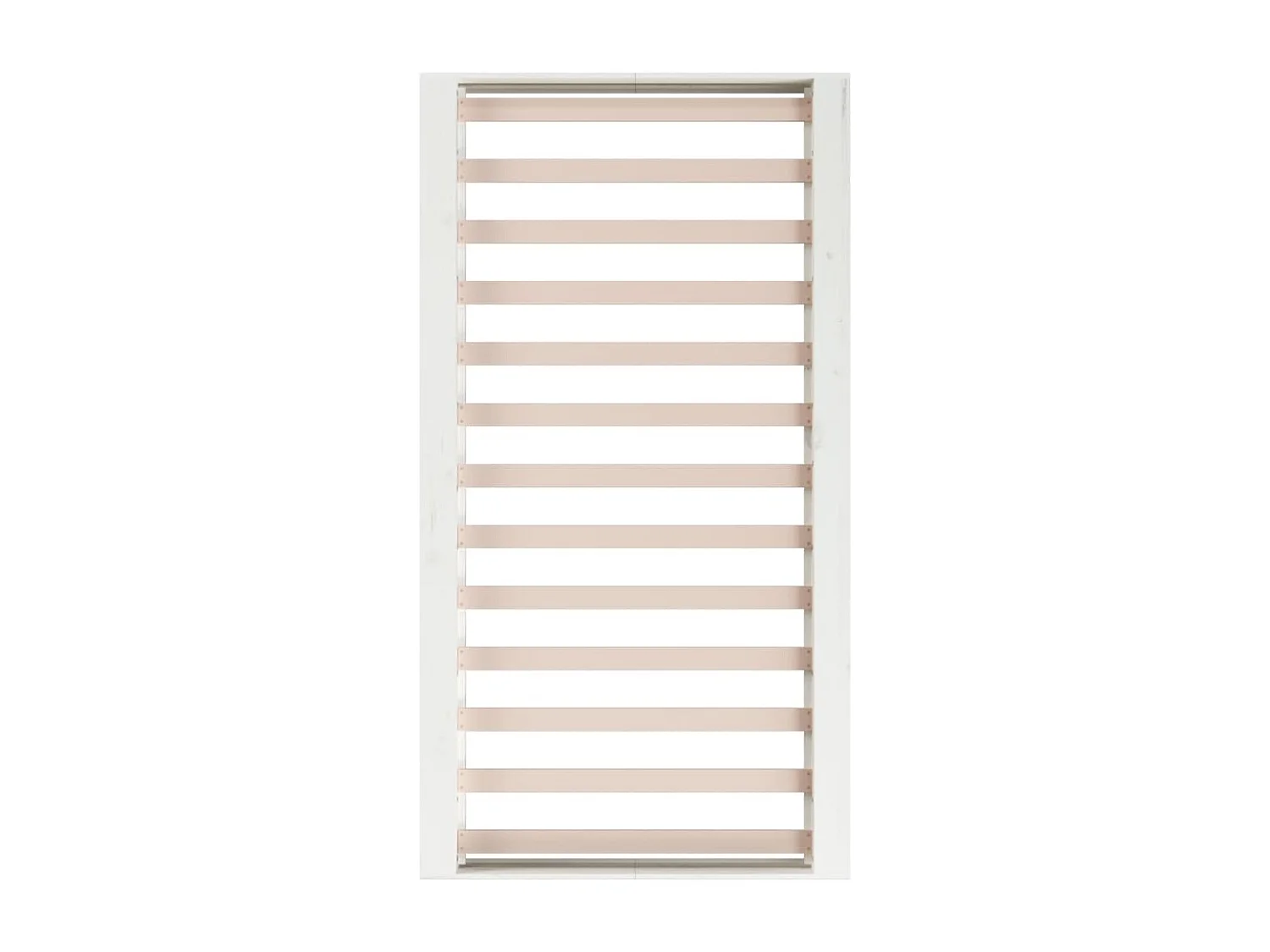 Lit simple | Lit adulte, enfant | Cadre de lit blanc 100x200 cm bois massif