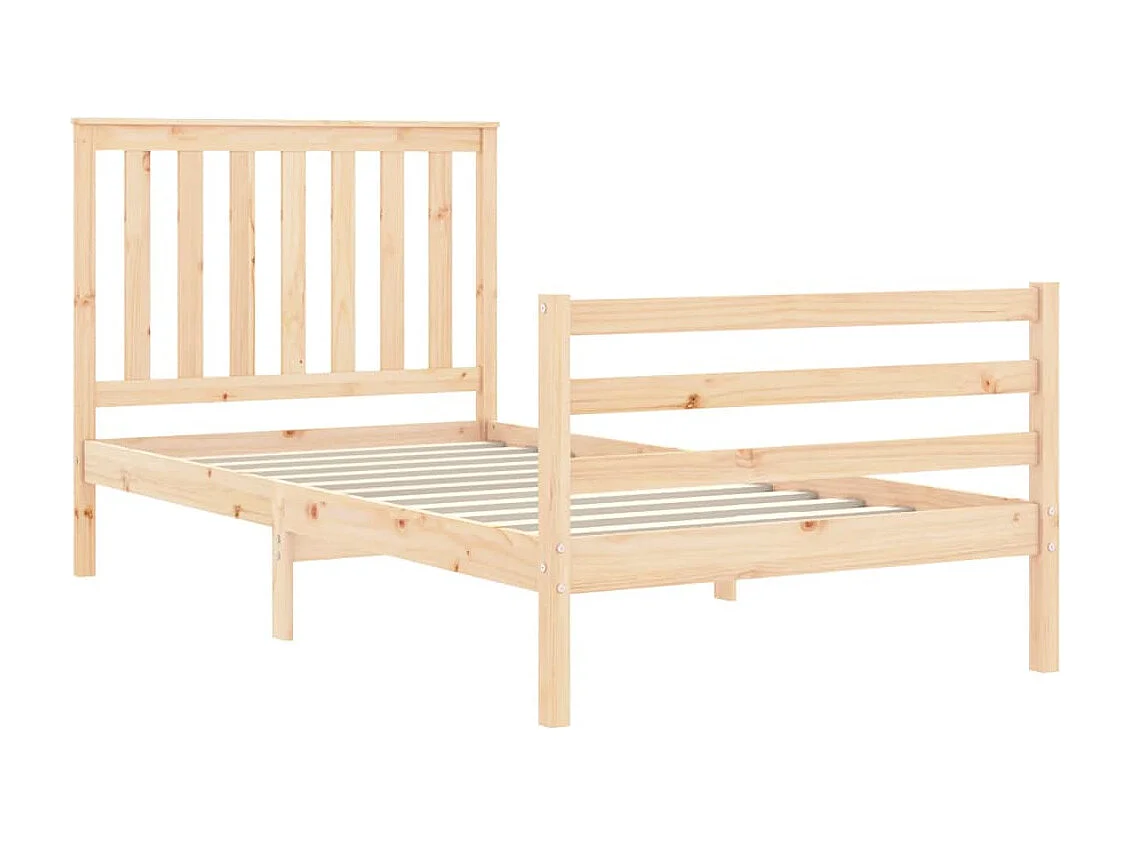 Lit simple | Lit adulte, enfant | Cadre de lit 100x200 cm bois massif