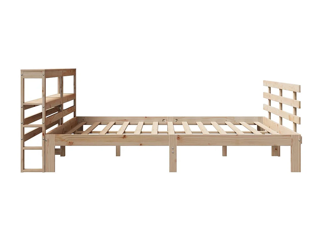 Lit double | Lit adulte | Cadre de lit avec tête de lit 200x200 cm