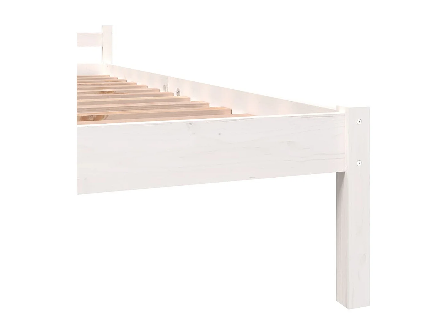 Lit simple | Lit adulte, enfant | Cadre de lit 75x190 cm blanc