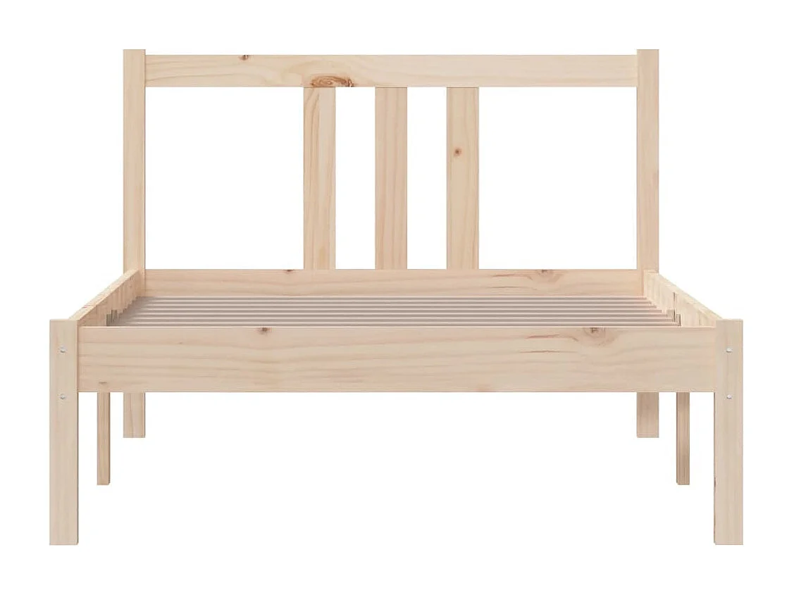 Lit simple | Lit adulte, enfant | Cadre de lit bois massif 90x190 cm
