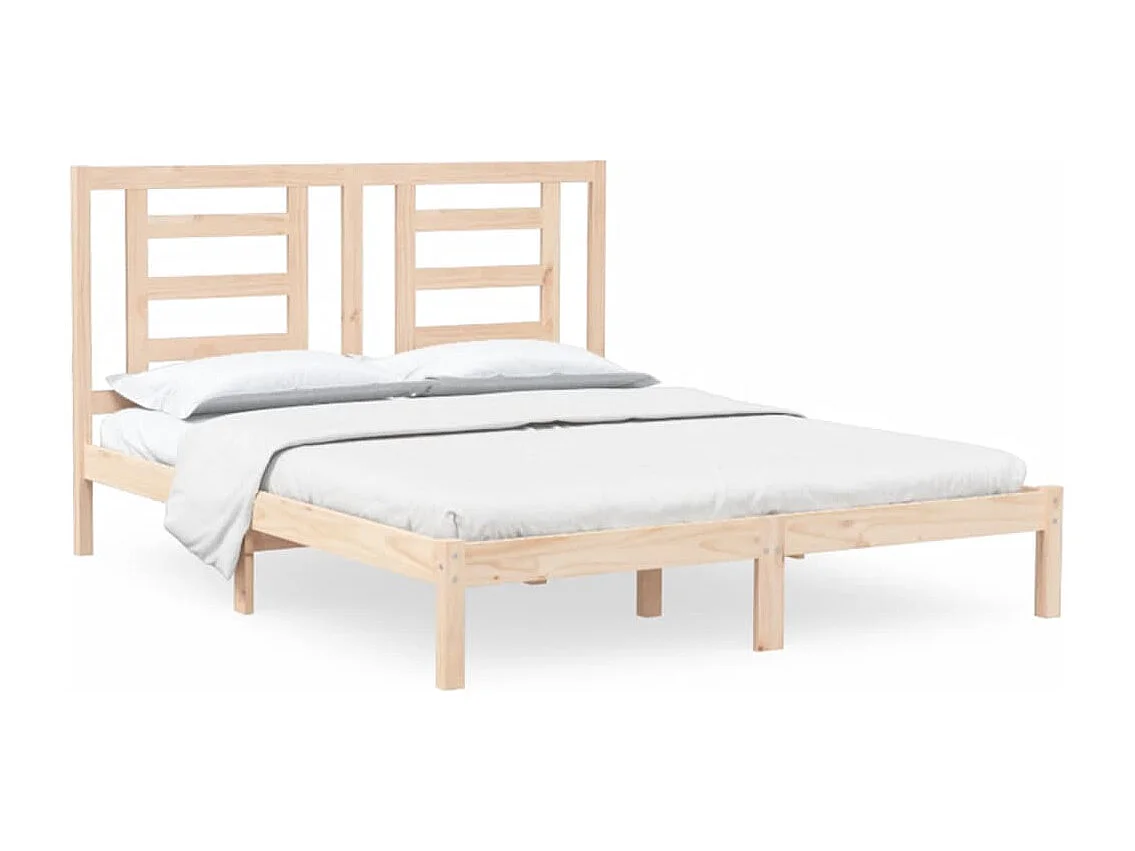 Lit double | Lit adulte | Cadre de lit 160x200 cm bois massif de pin