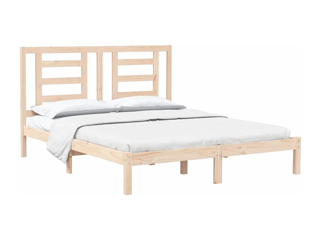 Lit double | Lit adulte | Cadre de lit 160x200 cm bois massif de pin