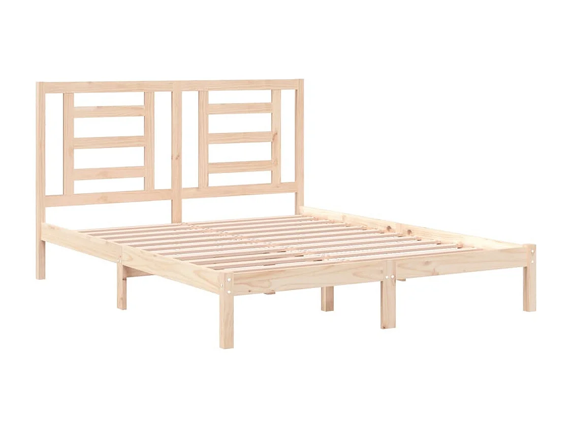 Lit double | Lit adulte | Cadre de lit 160x200 cm bois massif de pin