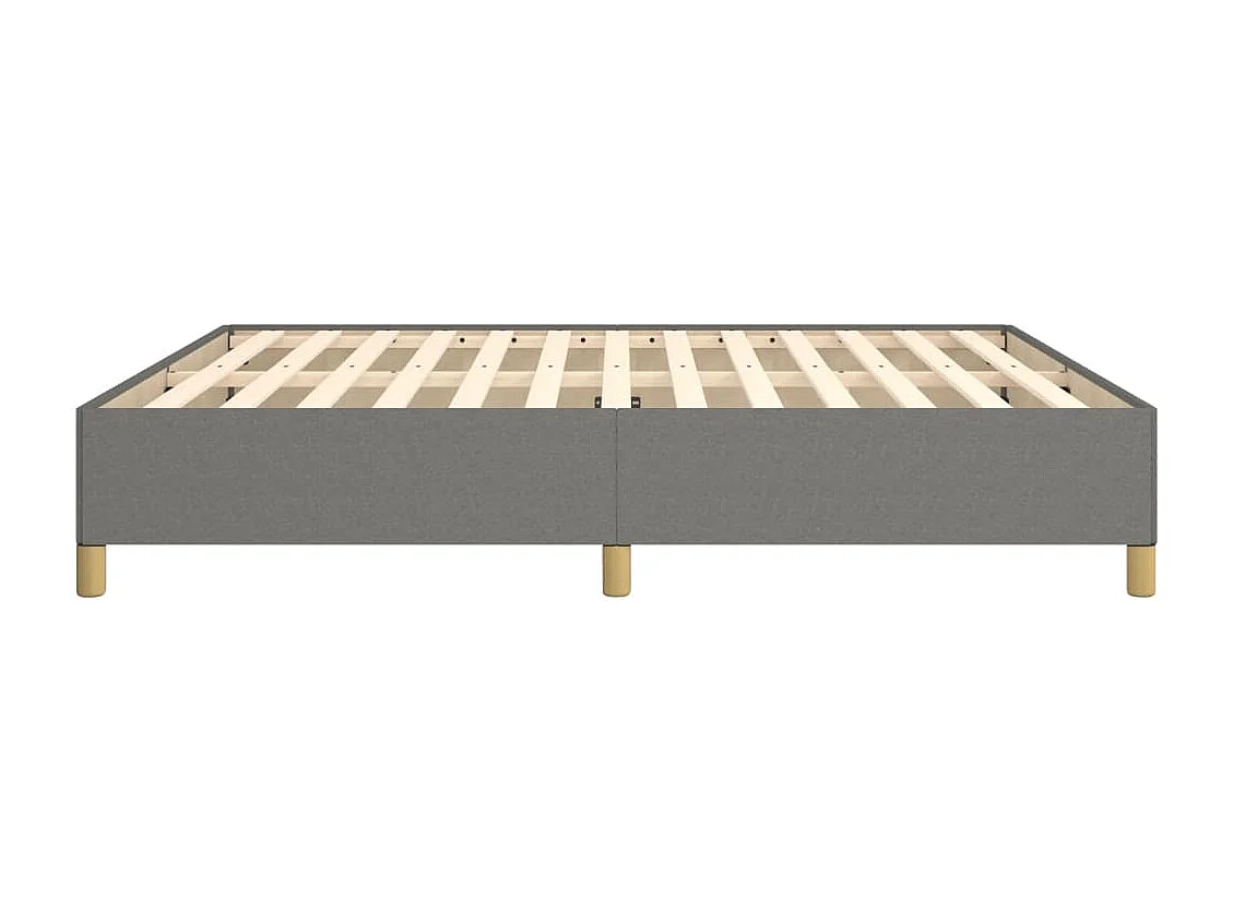 Lit double | Lit adulte | Cadre de lit gris foncé 160x200 cm tissu
