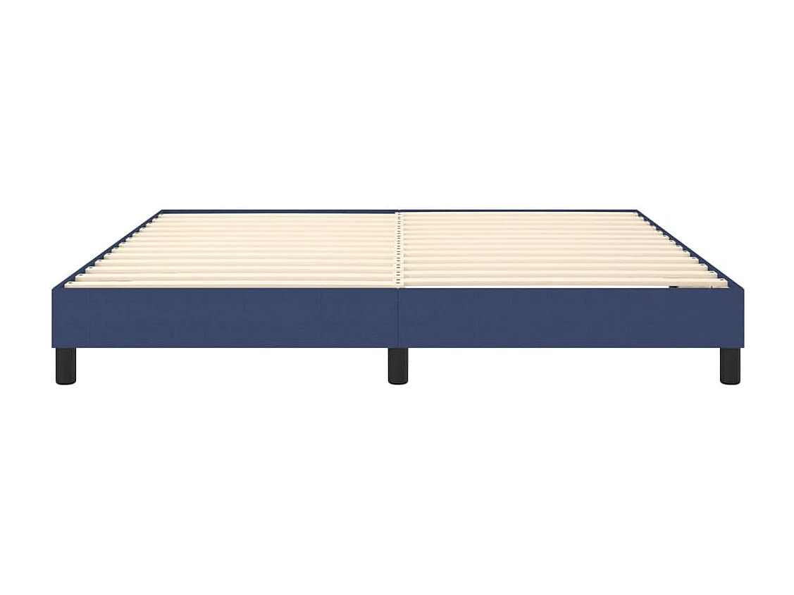 Lit double | Lit adulte | Cadre de lit bleu 160x200 cm tissu