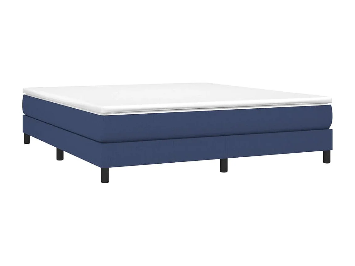 Lit double | Lit adulte | Cadre de lit bleu 160x200 cm tissu