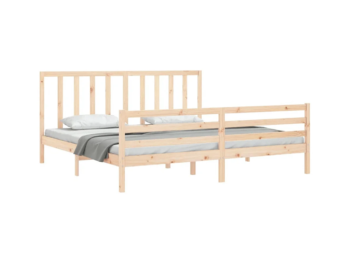 Lit double | Lit adulte | Cadre de lit 200x200 cm bois massif de pin