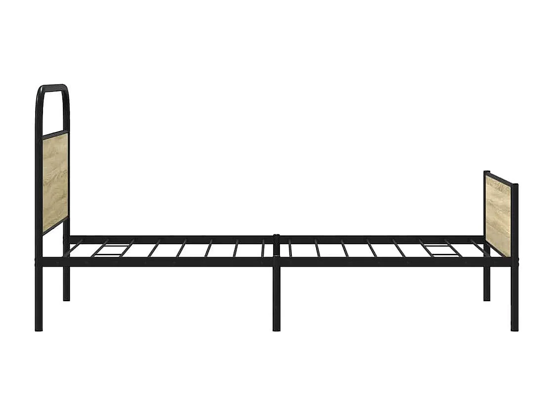 Letto per adulti | Letto singolo | Giroletto senza Materasso Rovere Sonoma 100x200cm in Truciolato