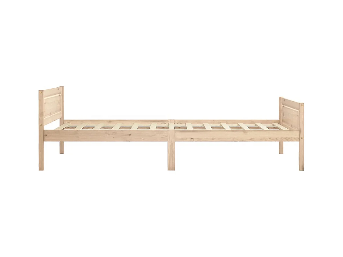 Lit simple | Lit adulte, enfant | Cadre de lit bois massif de pin 100x200 cm