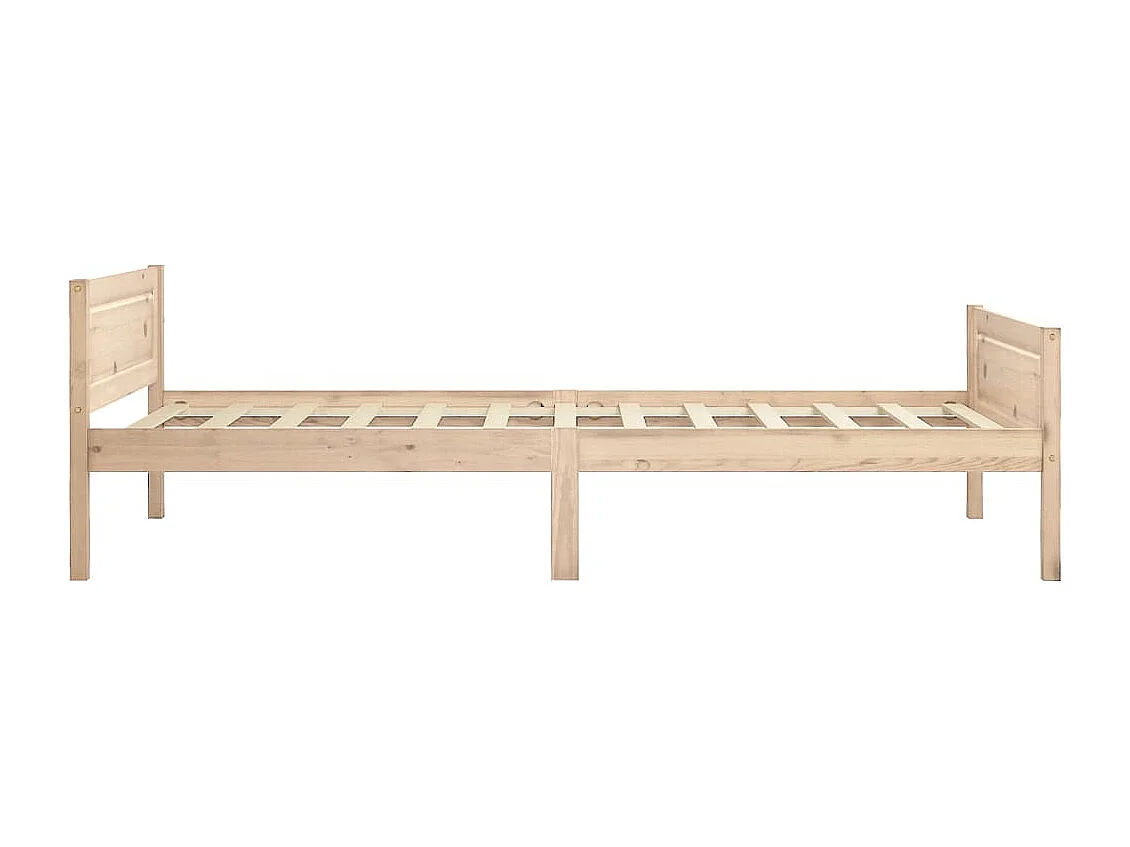 Lit simple | Lit adulte, enfant | Cadre de lit bois massif de pin 100x200 cm